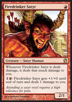 Theros 122/249 Firedrinker Satyr (Foil)