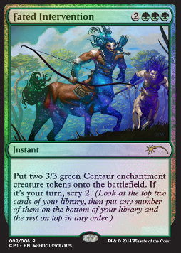 Magic the Gathering Clash Pack Promo 002/006 Fated Intervention (Foil)