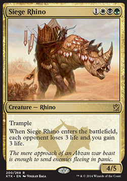 Khans of Tarkir 200/269 Siege Rhino
