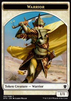 Warrior 001/008 Dragons of Tarkir Token