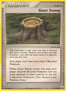 EX Legend Maker 75/92 Giant Stump