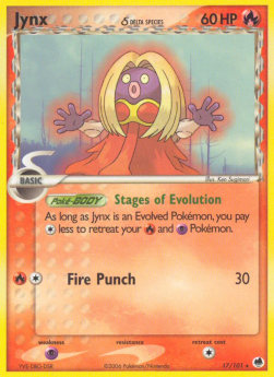 EX Dragon Frontiers 017/101 Jynx & Delta Species