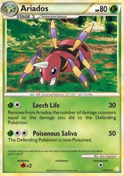 HeartGold & SoulSilver 015/123 Aridos (Reverse Holo)