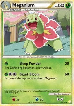 HeartGold & SoulSilver 026/123 Meganium (Cosmos Holo)