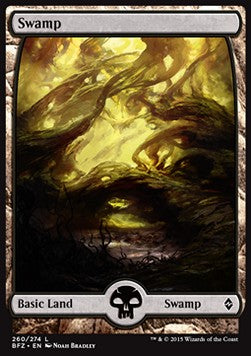 Battle for Zendikar 260/274 Swamp (Full Art) (Foil)