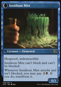 Shadows Over Innistrad 108/297 Elusive Tormentor//Insidious Mist (Foil)
