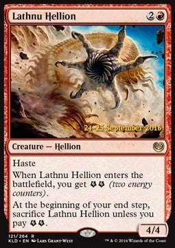 Kaladesh 121/264 Lathnu Hellion (Date Stamped Foil)(Sealed)