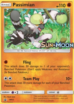 Sun & Moon Promo SM012 Passimian (Holo Set Logo)