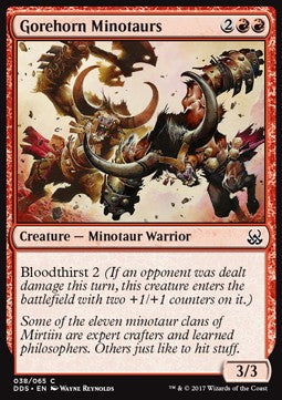 Duel Decks: Mind vs. Might 038/065 Gorehorn Minotaurs