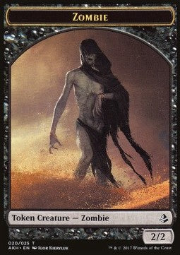 Earthshaker Khenra 004/012 Zombie 020/025 Hour of Devastation Token