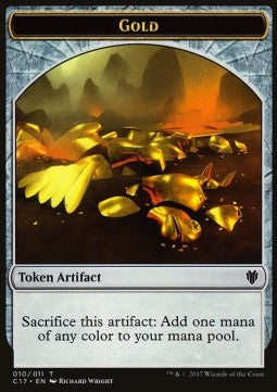 Dragon 006/011 Gold 010/011 Commander 2017 Token