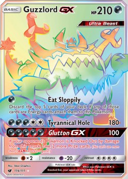 Crimson Invasion 116/111 Guzzlord GX (Rainbow Rare)