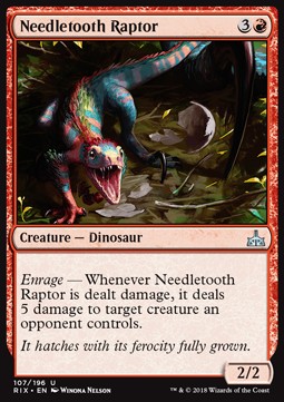 Rivals of Ixalan 107/196 Needletooth Raptor