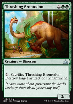 Rivals of Ixalan 148/196 Thrashing Brontodon