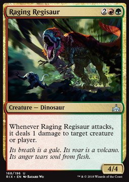 Rivals of Ixalan 168/196 Raging Regisaur