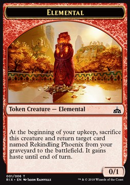 Elemental 001/006 Rivals of Ixalan Token