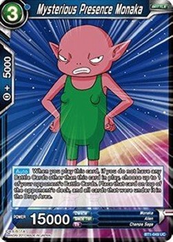 Mysterious Presence Monaka (BT1-049UC) Dragon Ball Super