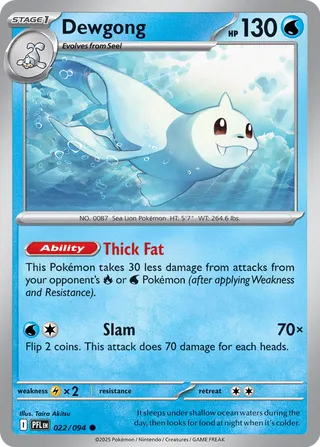 Phantasmal Flames 022/094 Dewgong (Reverse Holo)