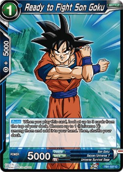 Ready to Fight, Son Goku (TB1-027C) Dragon Ball Super