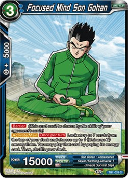 Focused Mind Son Gohan (TB1-029C) Dragon Ball Super