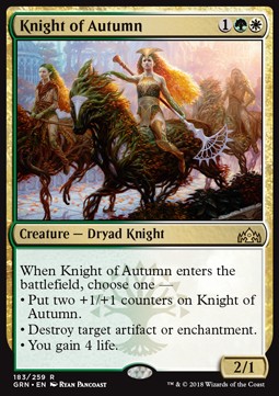 Guilds of Ravnica 183/259 Kinght of Autumn