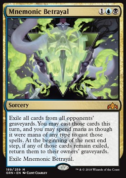 Guilds of Ravnica 189/259 Mnemonic Betrayal