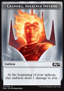 Emblem Chandra, Awakened Inferno Core Set 2020 Token
