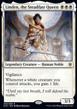 Throne of Eldraine 020/269 Linden, the Steadfast Queen (Silver Stamped)