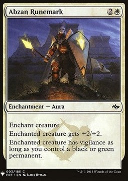 The List - Fate Reforged 003/185 Abzan Runemark