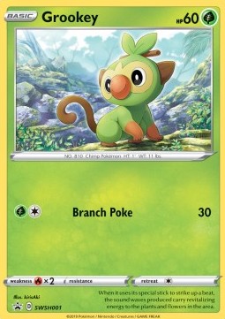 Sword & Shield Promo SWSH001 Grookey (Holo)