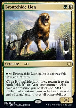 Theros Beyond Death 210/254 Bronzehide Lion (Silver Stamped Foil)
