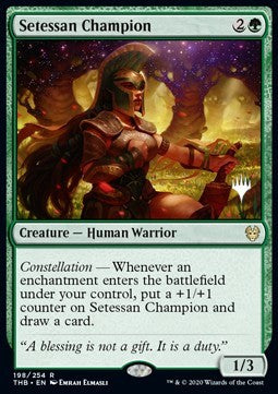 Theros Beyond Death 198/254 Setessan Champion (Silver Stamped)