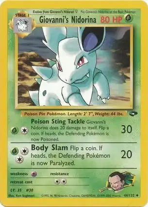 Gym Challenge 044/132 Giovanni's Nidorina