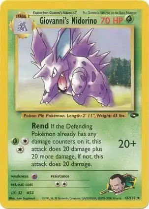 Gym Challenge 045/132 Giovanni's Nidorino
