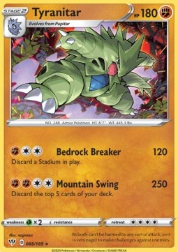 Darkness Ablaze 088/189 Tyranitar (Holo)