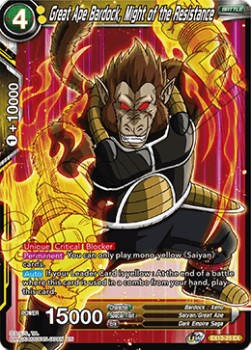 Great Ape Bardock, Might of the Resistance (EX13-23EX) Dragon Ball Super