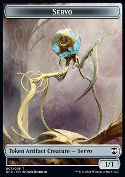 Servo 007/008 Elf Warrior 015/023 Kaldheim Commander Token