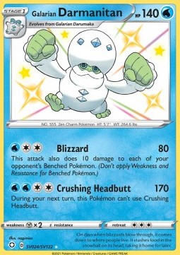 Shining Fates SV024/SV122 Galarian Darmanitan (Shiny Rare)