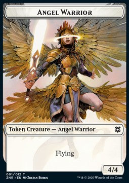 Angel Warrior 001/012 Shark 007/013 Zendikar Rising Token