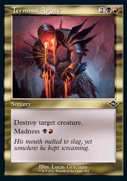 Modern Horizons 2 424 Terminal Agony (Showcase Retro Frame)