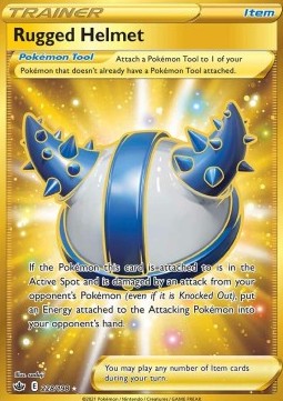 Chilling Reign 228/198 Rugged Helmet (Secret Rare Gold Full Art)
