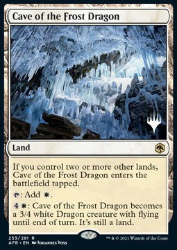 Adventures in the Forgotten Realms 253/281 Cave of the Frost Dragon (Silver Stamped Foil)