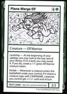 MTG Mystery Booster Playtest Card Plane-Merge Elf