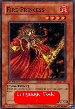 Fire Princess (Super Rare)(LON-034)