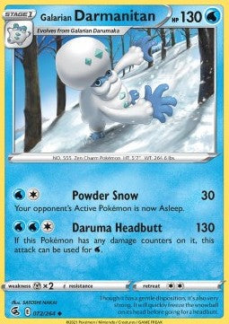 Fusion Strike 072/264 Galarian Darmanitan (Reverse Holo)