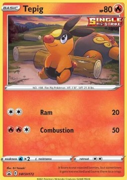 Sword & Shield Promo SWSH172 Tepig (Cosmos Holo)