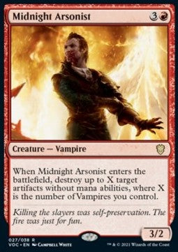 Innistrad Crimson Vow - Commander 027/038 Midnight Arsonist