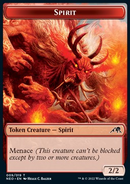 Elemental 004/012 Spirit 009/019 Kamigawa Neon Dynasty Commander Token