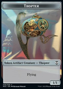 Thopter 036/036 Treasure 013/017 Streets of New Capenna Commander Token