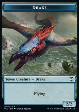 Drake 010/036 Zombie 016/036 Streets of New Capenna Commander Token